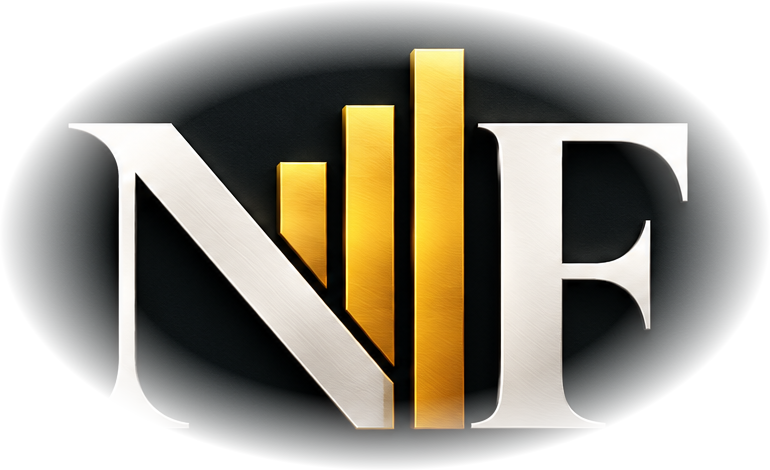 Numbers First NF emblem with rising gold bars